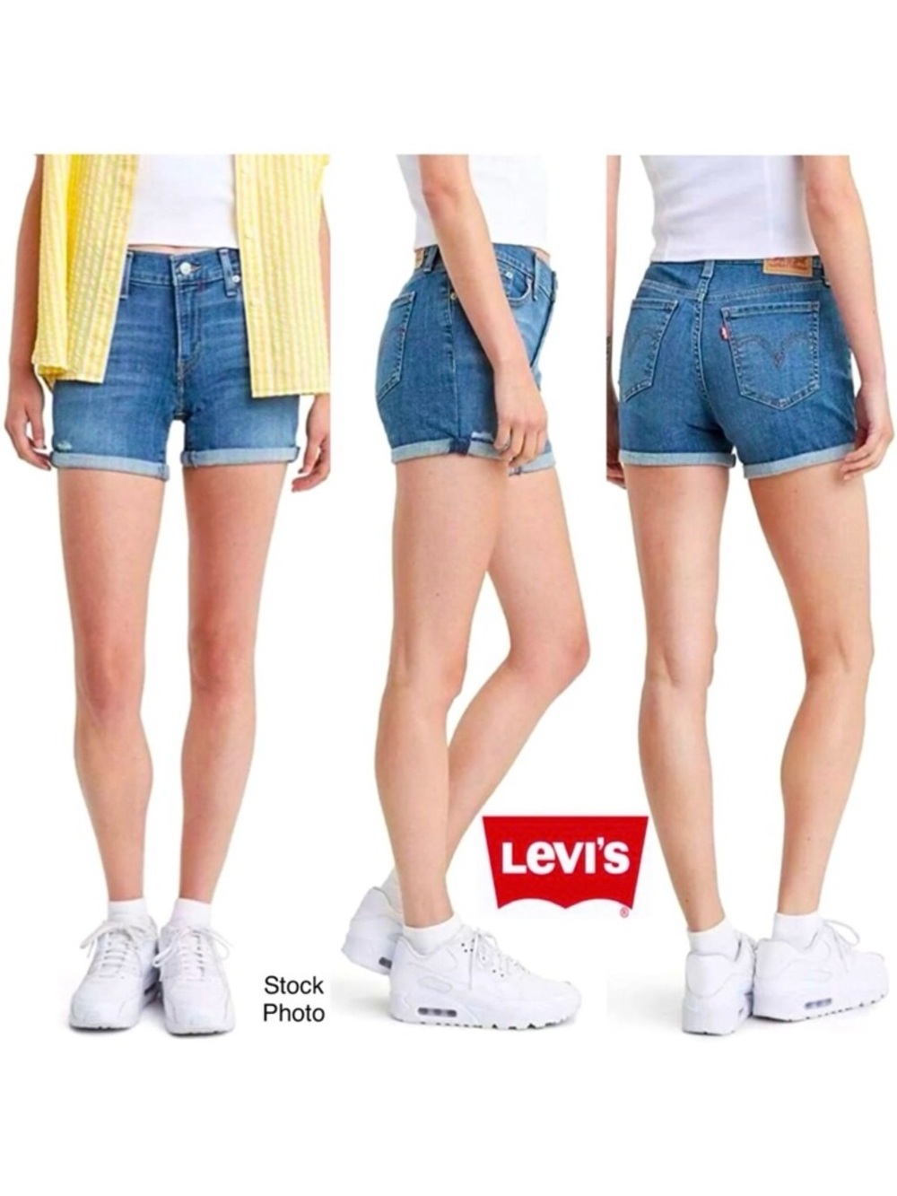 LEVI’s Mid-Length (4”) Cuffed Shorts 29965 (29)